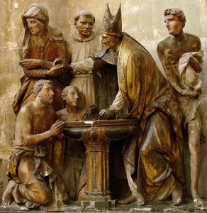 Ambrogio battezza agostiono e adeodato troyes